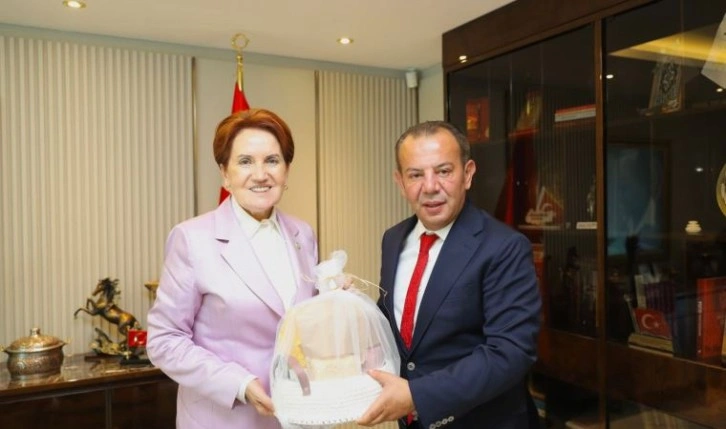 Tanju Özcan, Meral Akşener’i ziyaret etti