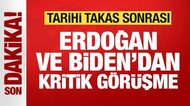 Tarihi adım sonrası Cumhurbaşkanı Erdoğan ile ABD Başkanı Biden'dan kritik görüşme