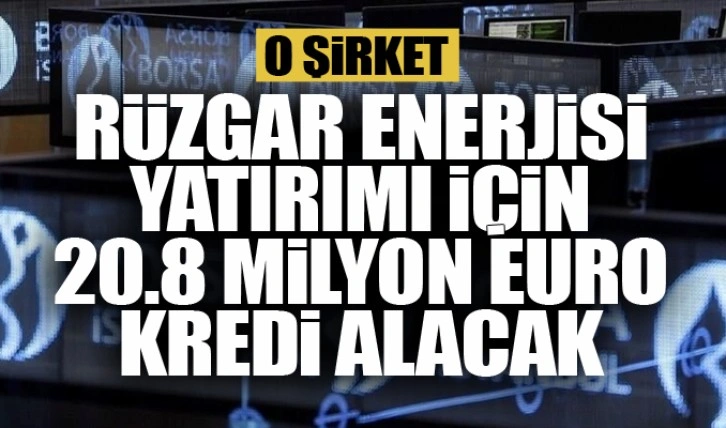 Tatlıpınar Enerji, rüzgar enerjisi yatırımı için 20,8 milyon euro kredi alacak