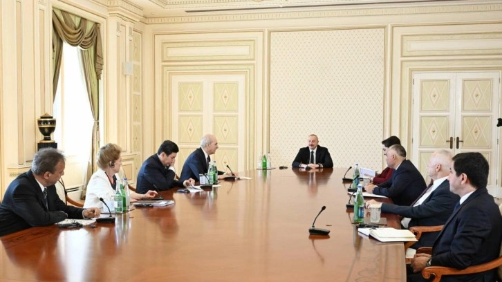 TBMM Başkanı Kurtulmuş, Azerbaycan Cumhurbaşkanı Aliyev ile görüştü