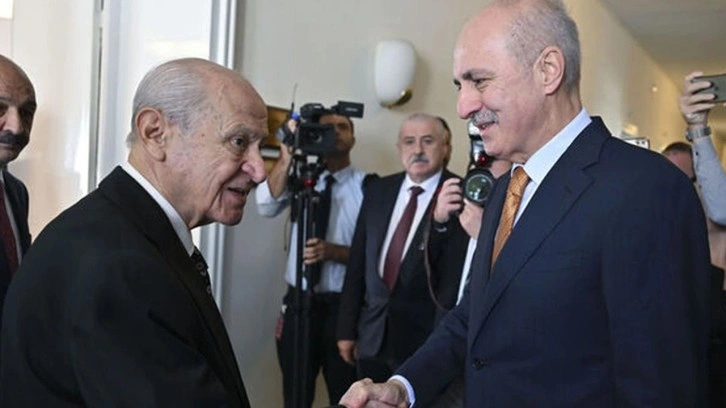 TBMM Başkanı Kurtulmuş'tan MHP lideri Bahçeli'ye ziyaret