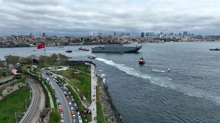 TCG ANADOLU, Sarayburnu'ndan hareket etti