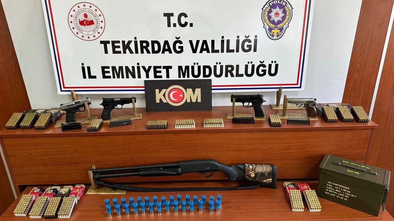 Tekirdağ'da silah ticaretine yönelik operasyon!