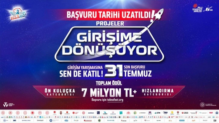 TEKNOFEST Girişim Yarışması başvuruları uzatıldı!