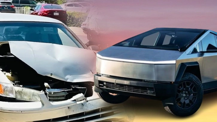 Tesla Cybertruck, Trafik Kazasına Karıştı [Video]