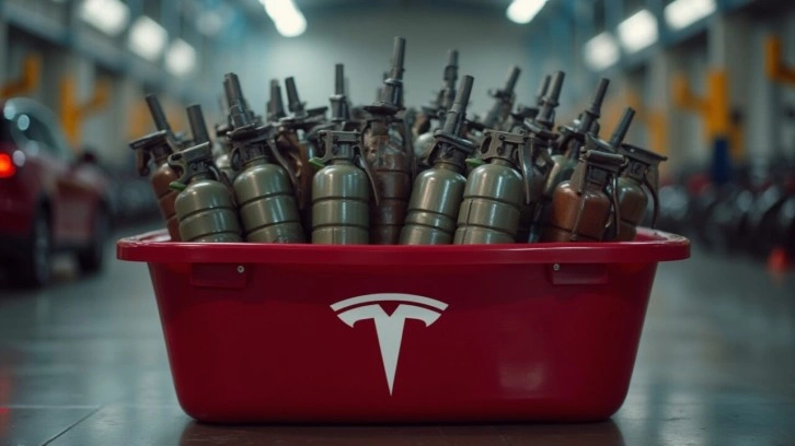 Tesla fabrikasının yakınında 1578 mühimmat bulundu!