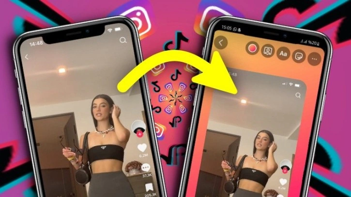 TikTok Hikayeleri, Instagram Hikayelerde Paylaşılabilecek