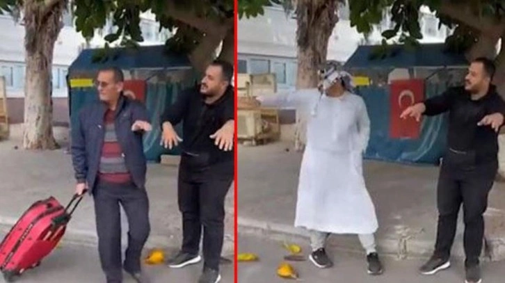 TikTok'u sallayan taksici skeci! Araçları durdurabilmek için bakın neler yaptılar