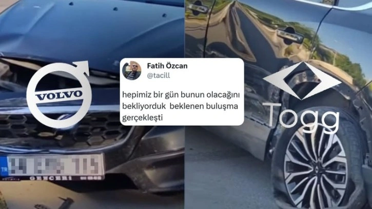 Togg ile Volvo Kazaya Karıştı, Sosyal Medyada Gündem Oldu - Webtekno