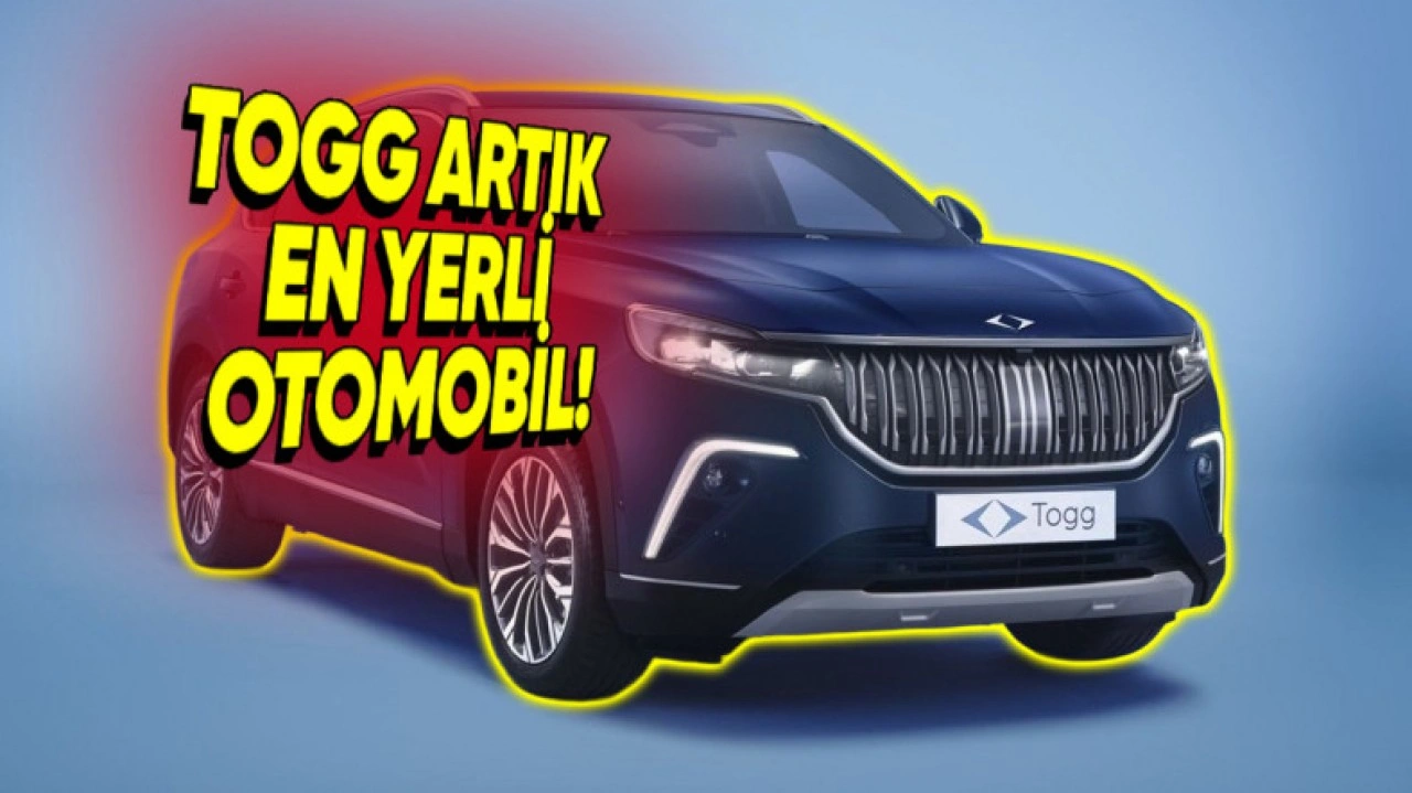 Togg, Türkiye'nin Yerlilik Oranı En Yüksek Otomobili Oldu