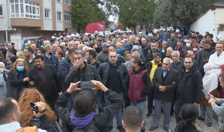 Tozkoparan'da kentsel dönüşüm protestosu