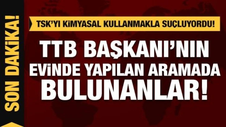 TSK'yı kimyasal kullanmakla suçlayan Şebnem Korur Fincancı'nın evinden bakın ne çıktı!