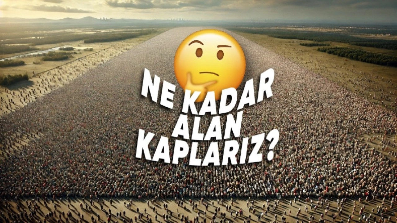 Tüm İnsanları Bir Araya Getirsek Ne Kadar Alan Kaplardı?