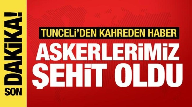 Tunceli'de askeri araç uçuruma yuvarlandı! 4 askerimiz şehit oldu