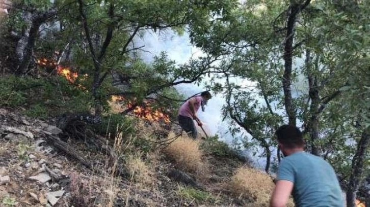 Tunceli’deki örtü yangını kontrol altına alındı