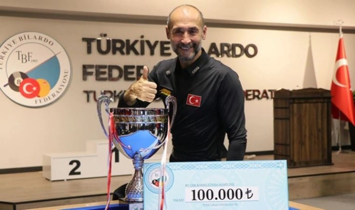 Türkiye 3 Bant Bilardo şampiyonu Semih Saygıner oldu