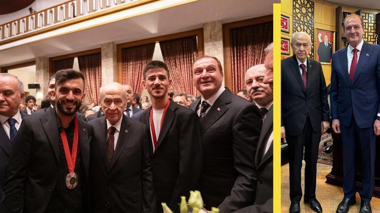 Türkiye Taekwondo Federasyonu başkanı Prof. Dr. Şahin, MHP lideri Bahçeli’yi ziyaret etti