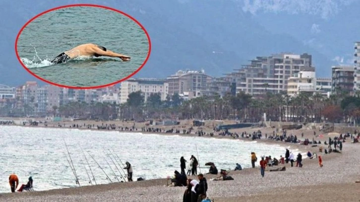 Türkiye'de kar esareti, Antalya'da deniz keyfi