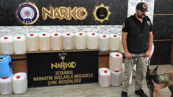 Tuzla'da dev uyuşturucu operasyonu! 447 kilogram 510 gram sıvı metamfetamin ele geçirildi