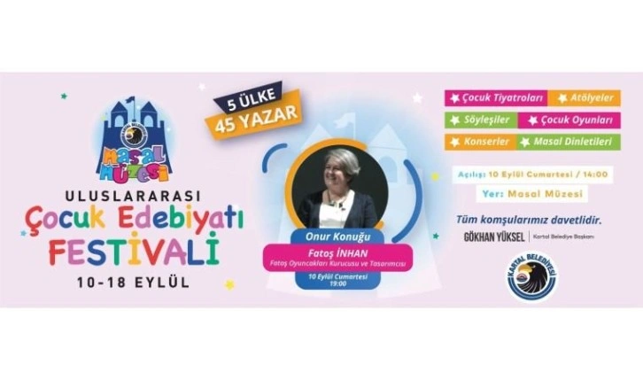 Uluslararası Çocuk Edebiyatı Festivali Kartal’da başlıyor