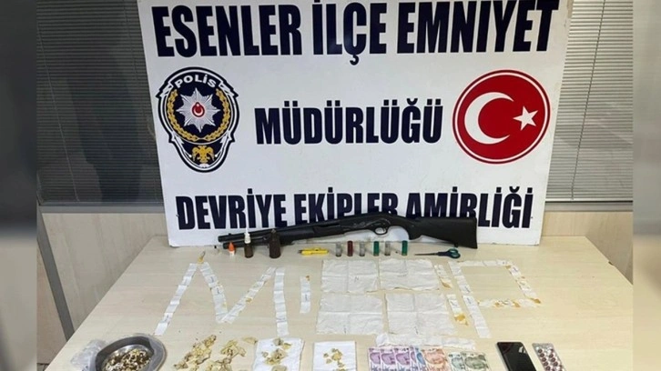 Uyuşturucu operasyonunda polise pompalı tüfek doğrultan şüpheli azılı çıktı