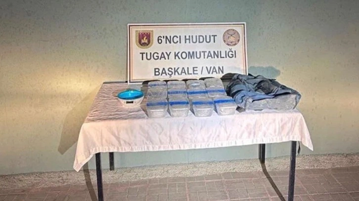 Van sınırında 8 kilo uyuşturucu ele geçirildi!