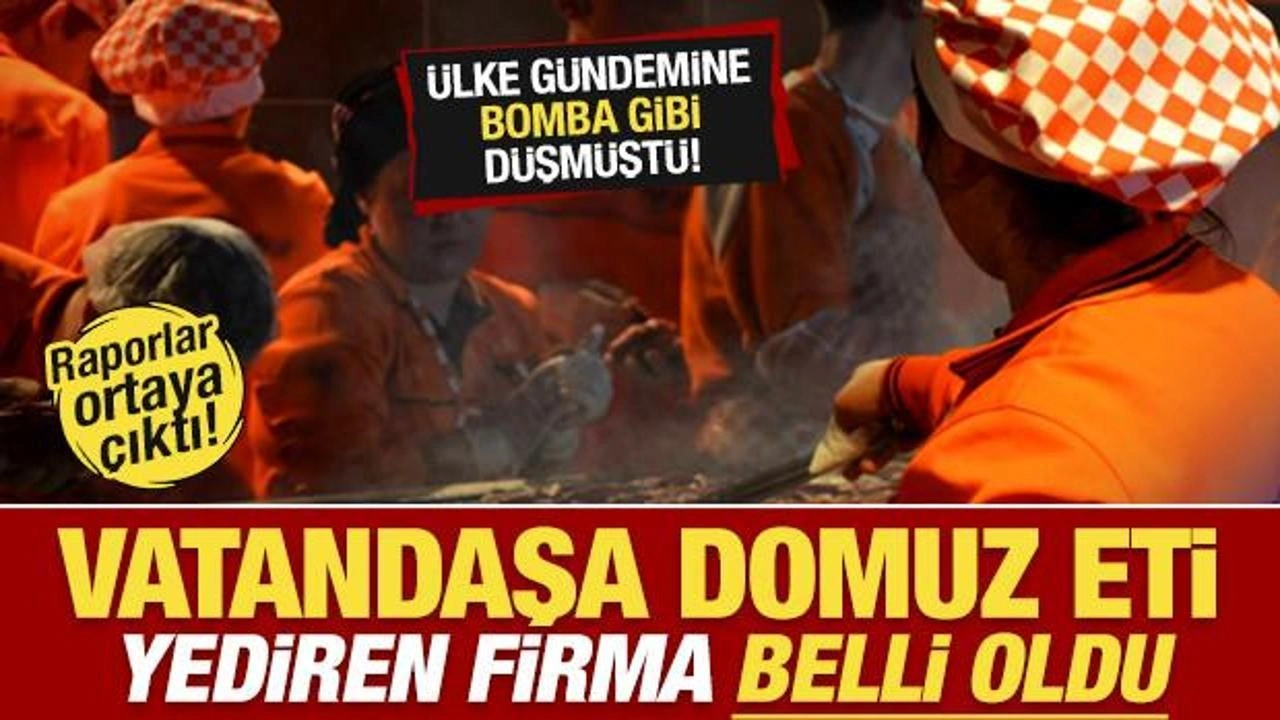 Vatandaşa domuz eti yediren firma belli oldu! Türkiye gündemine bomba gibi düşmüştü