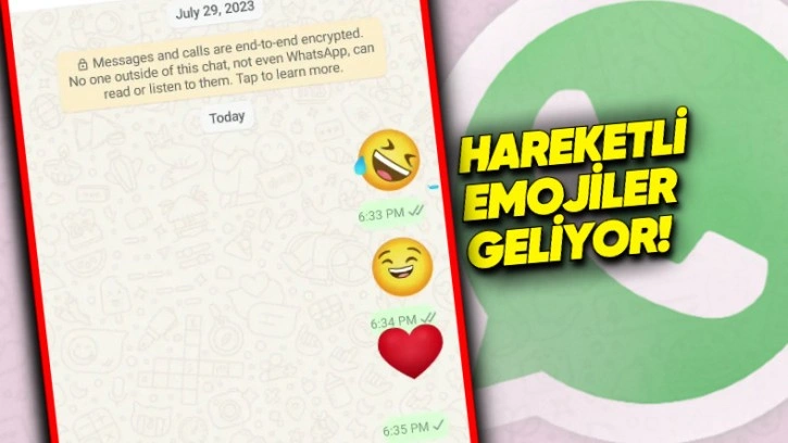 WhatsApp'a Animasyonlu Emojiler Geliyor!