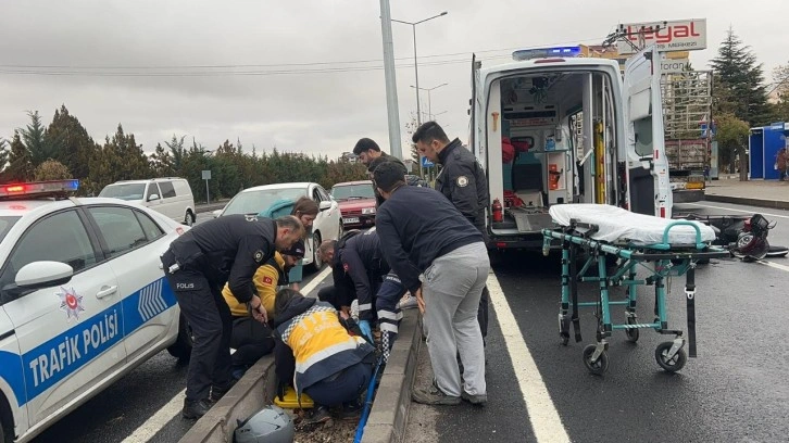 Yağış kazaya neden oldu, 1 kişi yaralandı