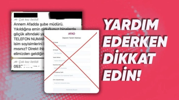 Yardım Topluyoruz Diyen Dolandırıcı ve Fırsatçılara Dikkat!