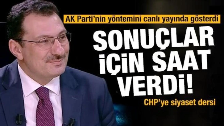 Yavuz, AK Parti'nin yöntemini anlatıp, ikinci tur sonuçları için saat verdi