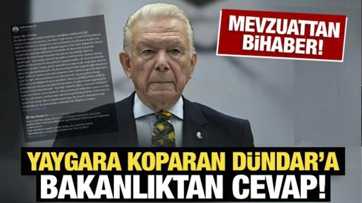 Yaygara koparan Uğur Dündar'a bakanlıktan cevap!