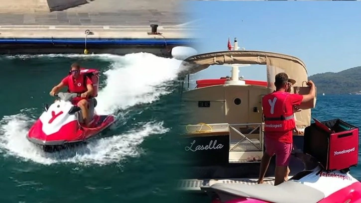 Yemeksepeti, Jet Ski ile Teknelere Teslimata Başladı [Video]