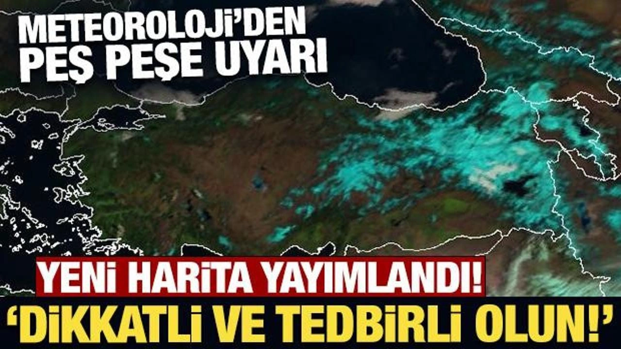 Yeni harita yayımlandı: Meteoroloji'den buzlanma, don ve çığ uyarısı!