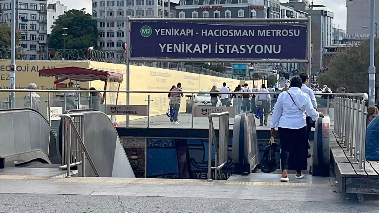 Yenikapı metro istasyonunda yangın