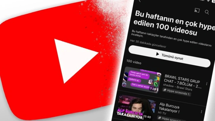 YouTube'a Beğeni Butonu Benzeri Özellik Geliyor: Hype