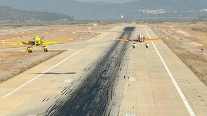 Yunanistan'a yardım için gönderilen uçuş ekibinin mücadelesi aralıksız sürüyor