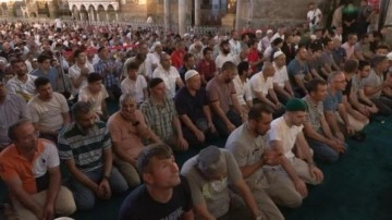 15 Temmuz şehitleri için Ayasofya Camii'nde hatim indirildi