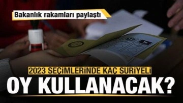 2023 seçimlerinde kaç Suriyeli oy kullanacak? Resmi rakamlar paylaşıldı