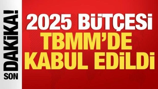 2025 bütçesi TBMM'de kabul edildi