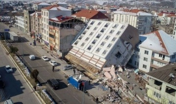 Adıyaman'da herkesi şaşırtan bina: Tek parça halinde yan yattı