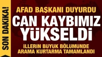 AFAD Başkanı açıkladı: Can kaybı 40 bin 689'a yükseldi