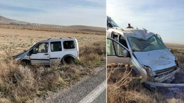 Afyonkarahisar'da hafif ticari araç şarampole devrildi: 1 kişi öldü