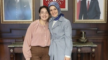 Aile Bakanı Göktaş, Kim Milyoner Olmak İster şampiyonu Rabia'yı ağırladı