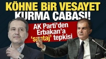 AK Parti'den YRP'ye "şantaj" tepkisi: Köhne bir vesayet kurma çabası