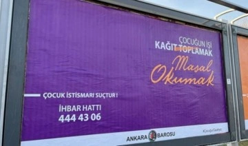 Ankara Barosu'ndan çocuk istismarına karşı 'ihbar' hattı