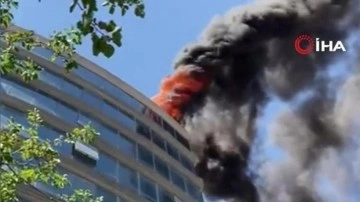 Ankara’da iş hanında yangın