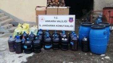 Ankara'da 2 bin litre sahte içki ele geçirildi