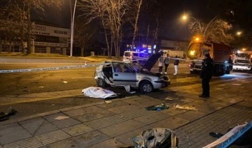 Ankara'da feci kaza: 2 ölü, 1'i ağır 3 yaralı