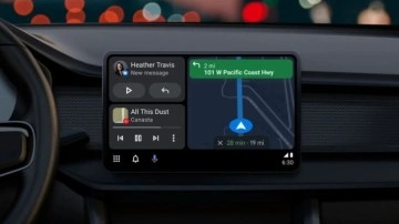 Apple'dan mı ilham alındı? Android Auto için arayüz güncellendi!